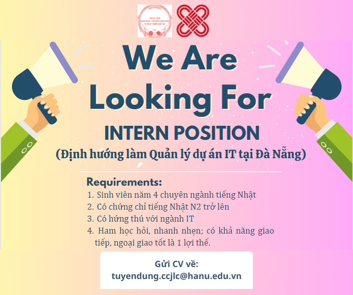[INTERNSHIP IT- ĐỊNH HƯỚNG LÀM QUẢN LÝ IT ĐÀ NẴNG] ĐĂNG KÝ NỘP CV ỨNG TUYỂN CHƯƠNG TRÌNH HỌC BỔNG SUGANUMA GROUP 2024